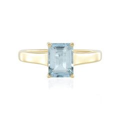 Brasilianischer Aquamarin-Silberring