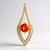 9K AAA Mexican Fire Opal Gold Pendant (de Melo Gold)