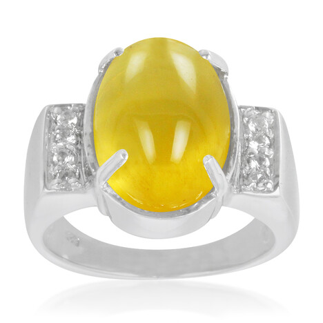 Anello in argento con Aragonite Capillitas