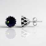 Mezezo Opal Silver Earrings (de Melo Essence)