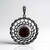 Ciondolo in argento con Granato Mozambico (Annette classic)