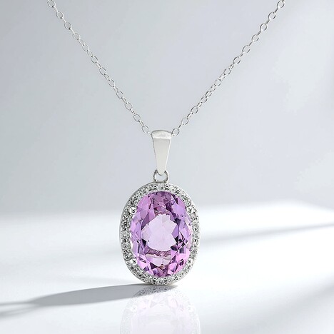Collana in argento con Ametista Boliviana