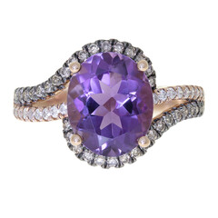 Amethyst-Goldring