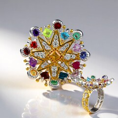 Anello in argento con Citrino (Gems en Vogue)
