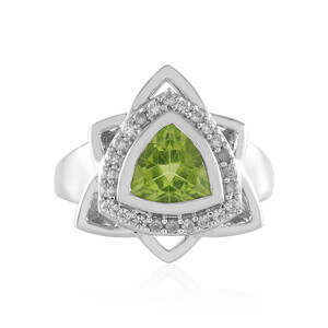 Anillo en plata con Peridoto