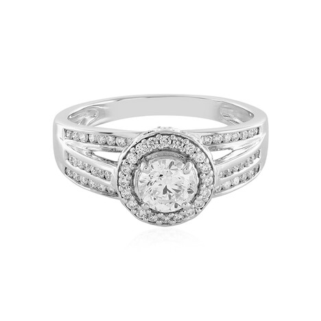 Gouden ring met een Loepzuivere (F) Diamant (LUCENT DIAMONDS)