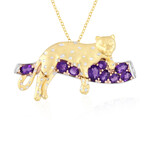 Collana in argento con Ametista (Gems en Vogue)