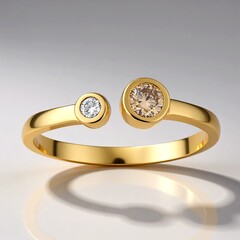 Anello in oro con Diamante Rose de France SI1 di Argyle (Annette)