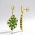 Orecchini in argento con Diopside Russo