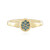 Zilveren ring met I2 Blauwe Diamanten