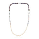 Süßwasserzuchtperlen-Silberhalskette (TPC)