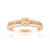 9K VS1 Argyle Rose De France Diamond Gold Ring (Annette)
