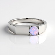 Zilveren ring met een Australische opaal