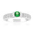 Kenianischer Tsavorit-Silberring (de Melo Essence)