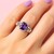 Anillo en plata con Amatista (Remy Rotenier)