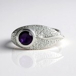 Anello in argento con Ametista (MONOSONO COLLECTION)