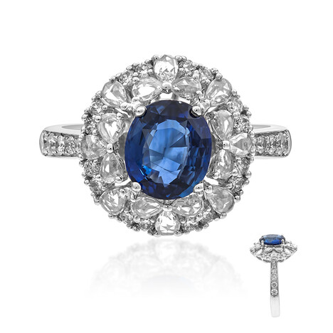 Ceylon-Saphir-Goldring (CIRARI)