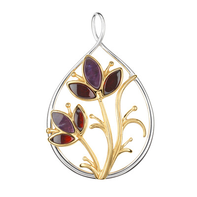 Pendentif en argent et Améthyste (dagen)