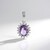 Ciondolo in argento con Ametista Rose de France