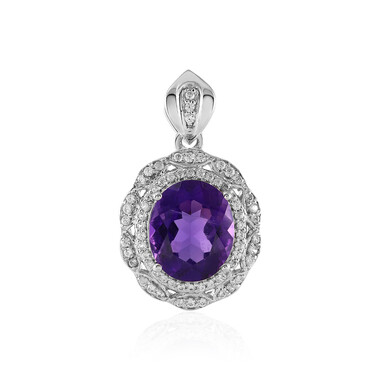Sibirischer Amethyst-Silberanhänger