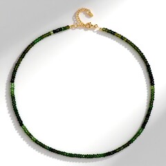 Collana in argento con Tormalina Verde