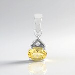 Ciondolo in argento con Berillo Giallo