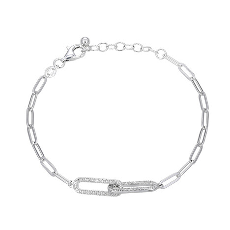 Bracciale in argento con Diamante I3 (I)