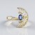 Anello in oro con Zaffiro Ceylon Blu (non riscaldato)