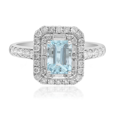 AAA-Brasilianischer Aquamarin-Goldring (AMAYANI)