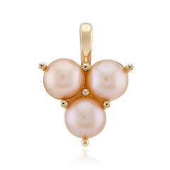 Colgante en plata con Perla durazno Freshwater