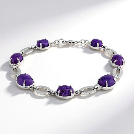 Bracelet en argent et Charoïte