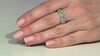 Zilveren ring met een Colombiaanse smaragd