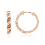 Boucles d'oreilles en or et Diamant rose de France SI1 d'Argyle  (Annette)