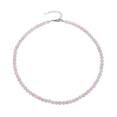 Pinkfarbener Anden-Opal-Silberhalskette