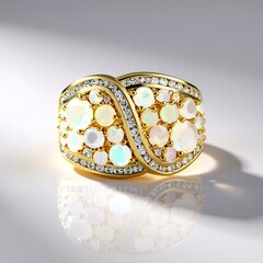 Anello in argento con Opale di Welo