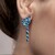 Pendientes en plata con Topacio de Marambaia (de Melo)