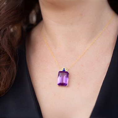 Collier en argent et Améthyste (Gems en Vogue)