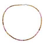 Turmalin-Silberhalskette