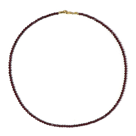 Mozambique Garnet Silver Necklace