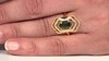 Anillo en plata con Diópsido de Rusia