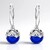 Orecchini in argento con Ambra Blu Colombiana (dagen)