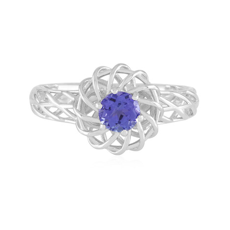 Anillo en plata con Tanzanita (Ornaments by de Melo)