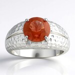Anello in argento con Pietra del Sole dell'Oregon