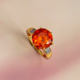 Anello in oro con Sfalerite