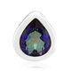 Zilveren hanger met een blauwe mystieke kwarts (MONOSONO COLLECTION)