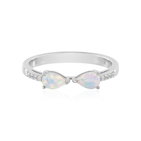 Bague en argent et Opale Welo