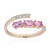 Pinkfarbener Saphir-Goldring (CIRARI)