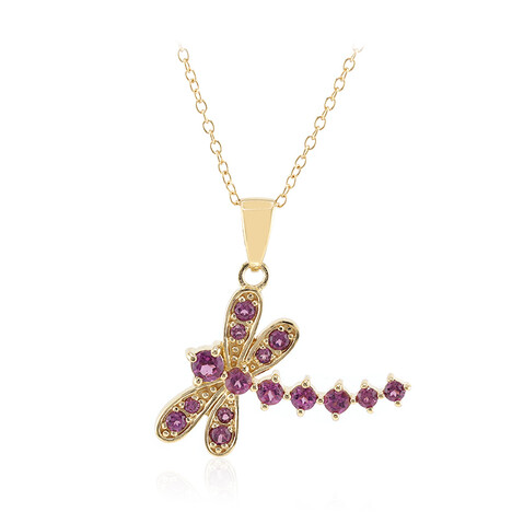 Rhodolith-Silberhalskette