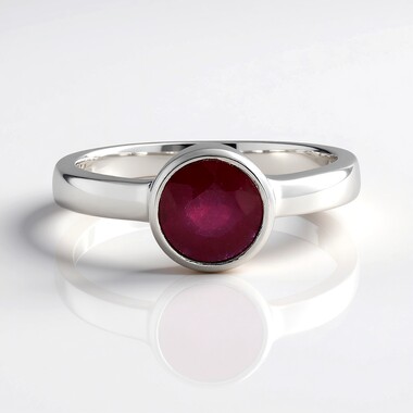 Bague en argent et Rubis de Bemainty