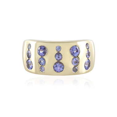 AAA-Tansanit-Goldring (de Melo)